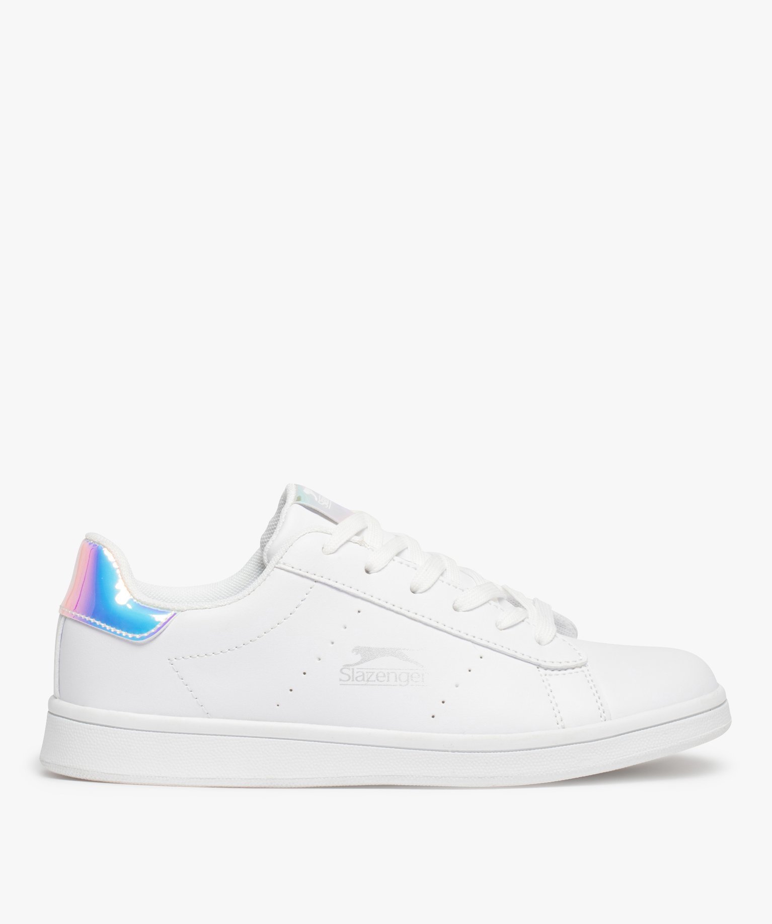 Baskets fille unies avec détails irisés – Slazenger Miram blanc | GEMO