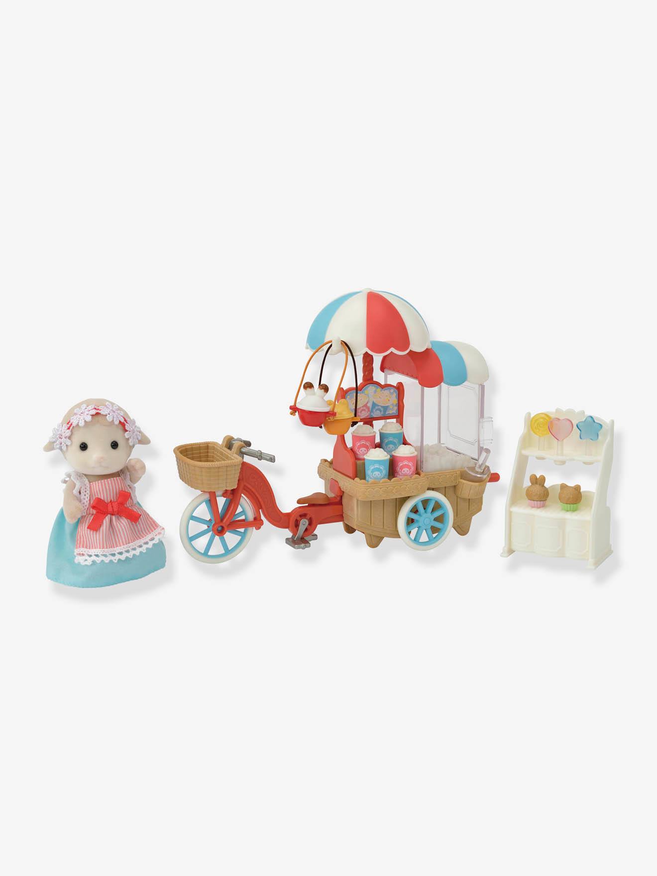 La maman mouton et son stand de popcorn SYLVANIAN FAMILIES blanc