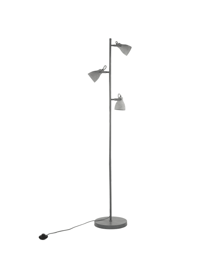 Beliani Stehleuchten MISTAGO in Grau - (W) 28 x (H) 163 x (L) 28 cm günstig kaufen onesize