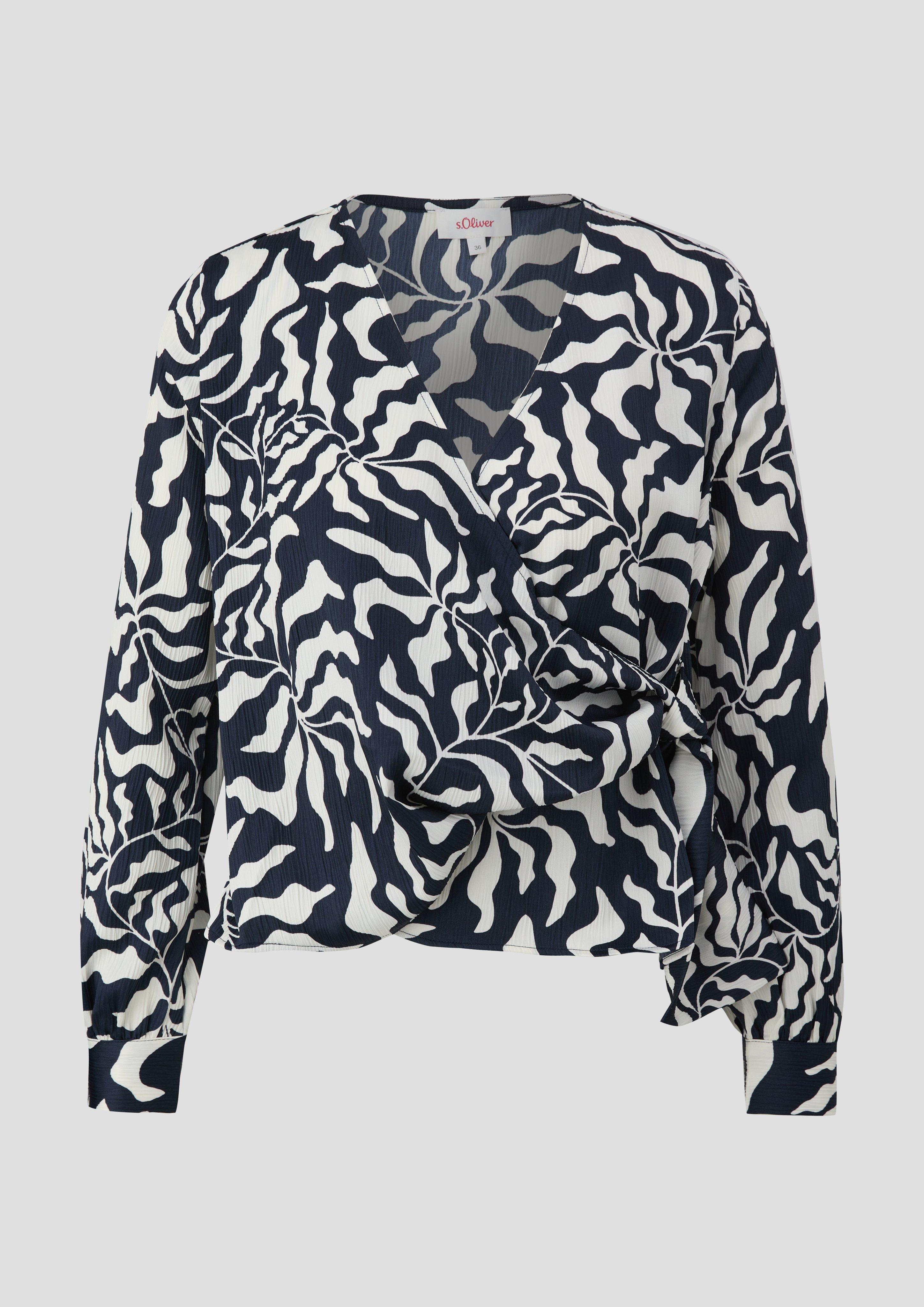 Wickelbluse aus Satin  2144520-59A1