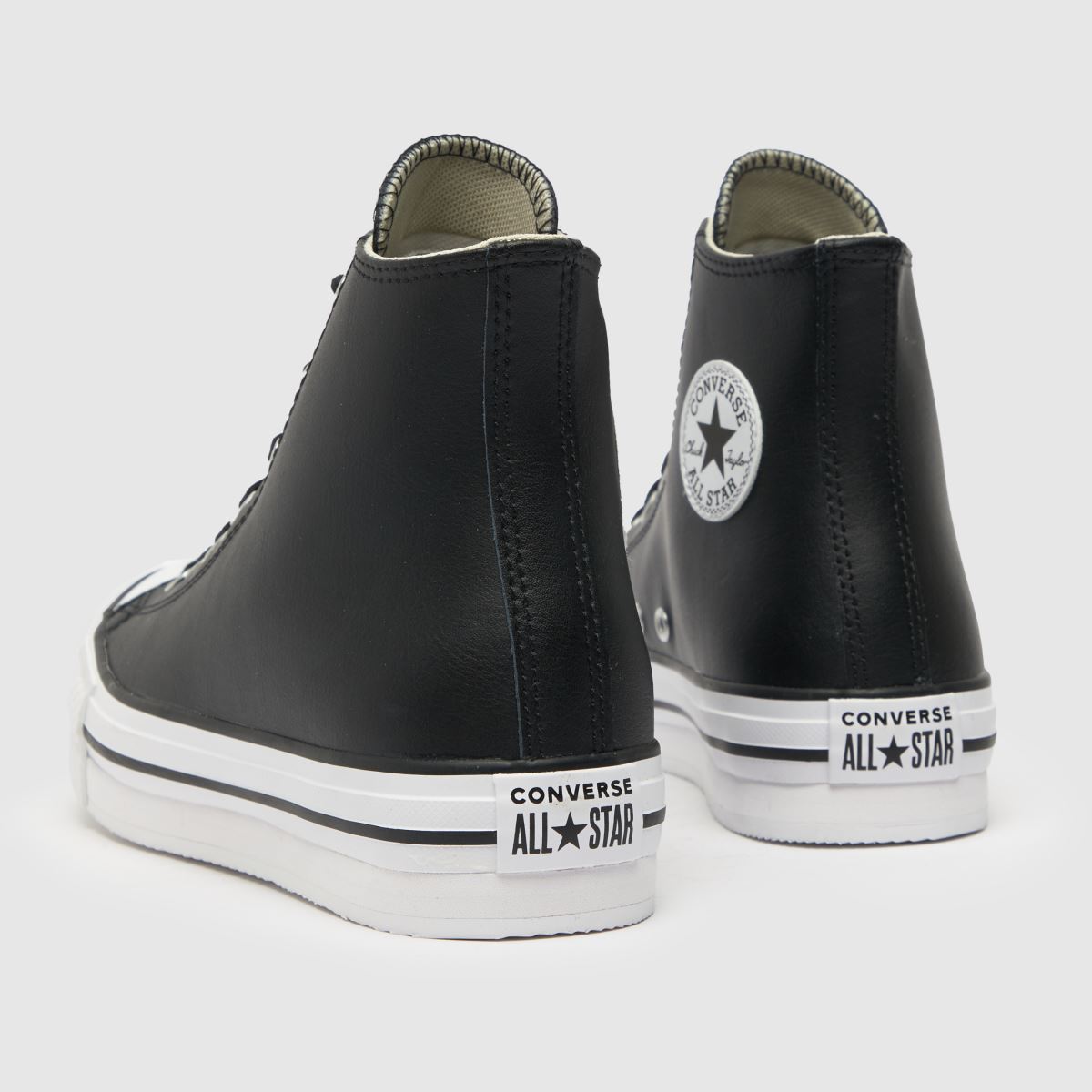 Converse svarta All Star Eva Lift Hi ungdomsskor