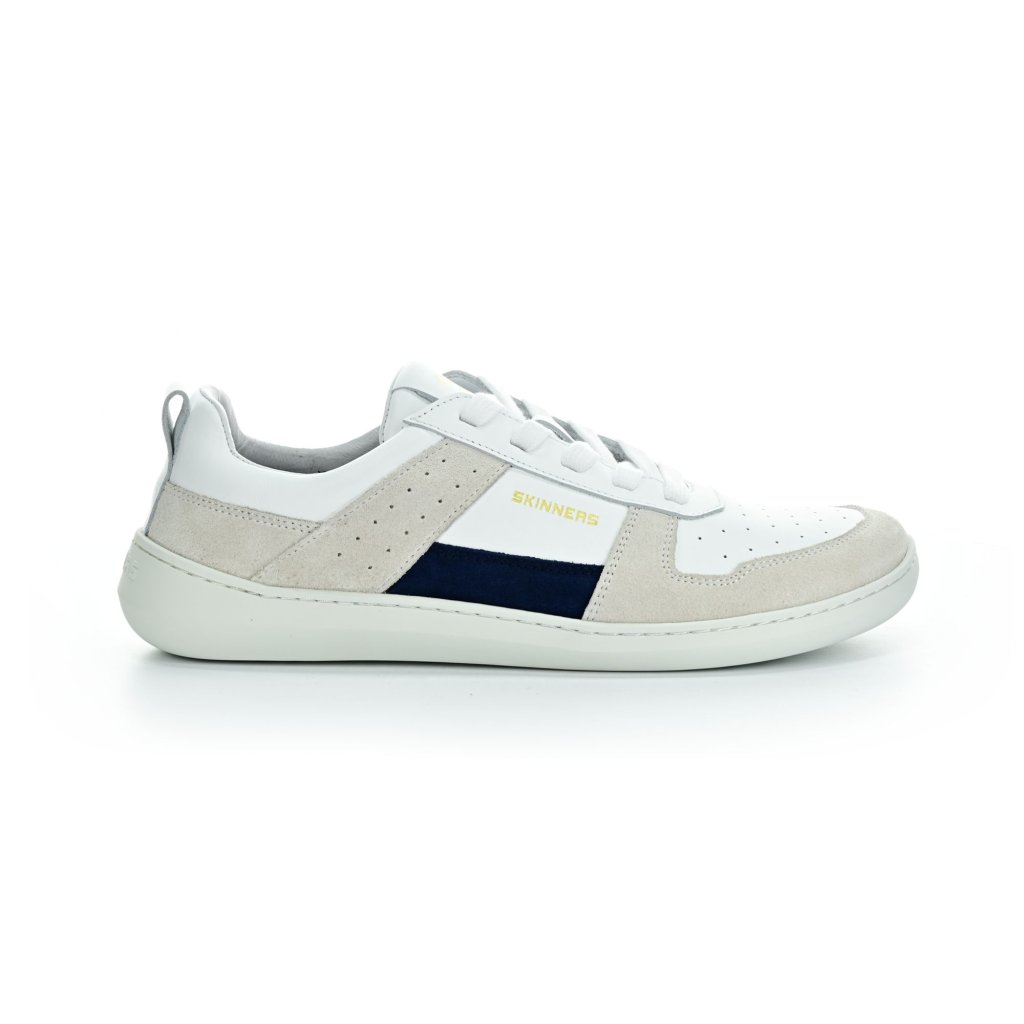 Skinners Oldschooler Leather Blue/White Barfußsneakers