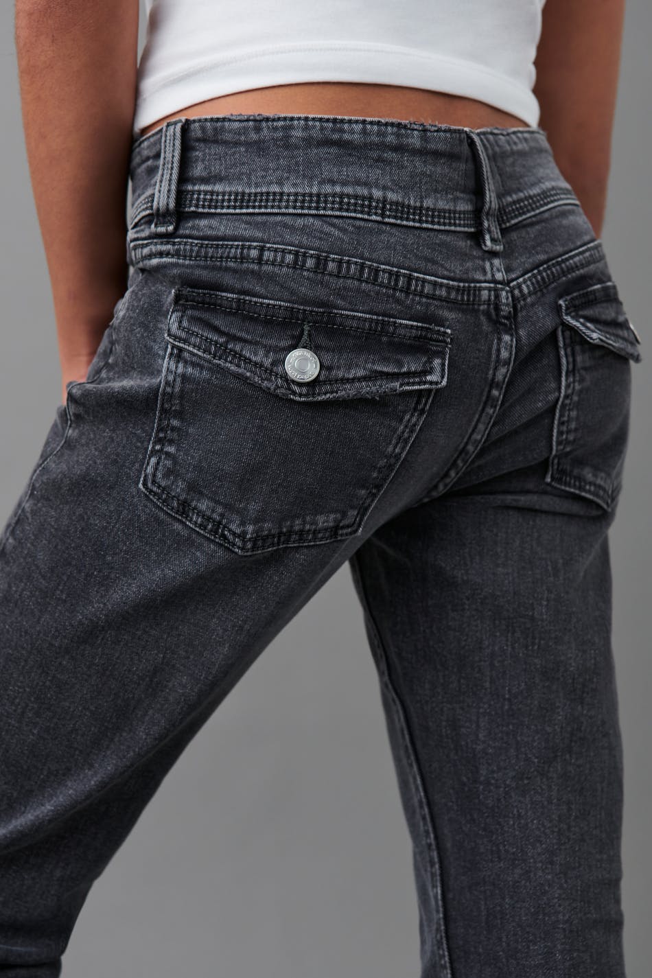 Flare pocket jeans tall