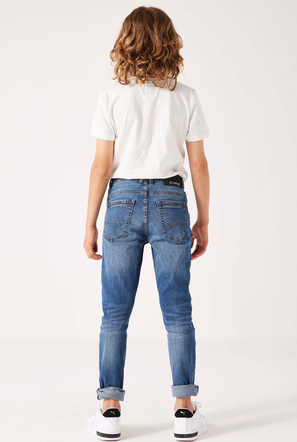 Garcia 5-Pocket-Jeans Lazlo mit Destroyed-Detail am Knie, for BOYS
