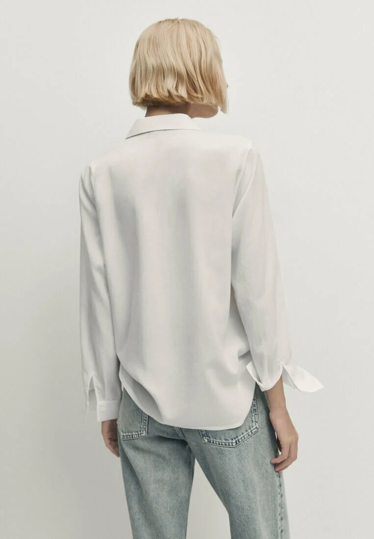 Massimo Dutti DETALLE TRIÁNGULO- Camisa