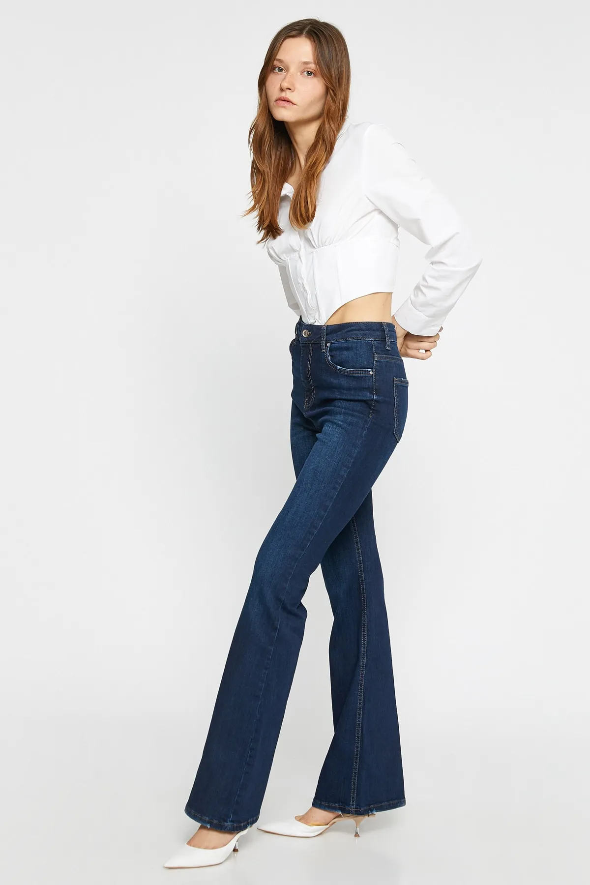 Koton  Dunkle Indigo-Jeans für Damen 3SAL40072MD