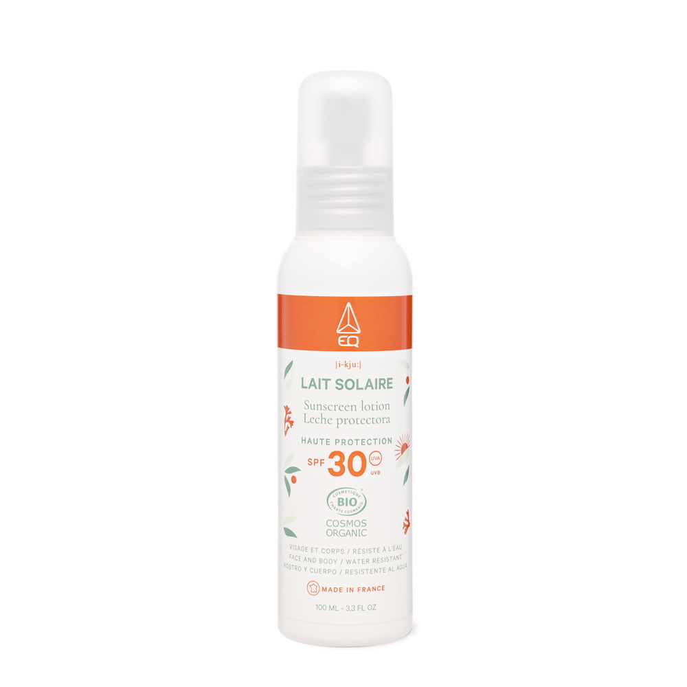 eq france LAIT SOLAIRE SPF30 - 100ML BIO CREME SOLAIRE