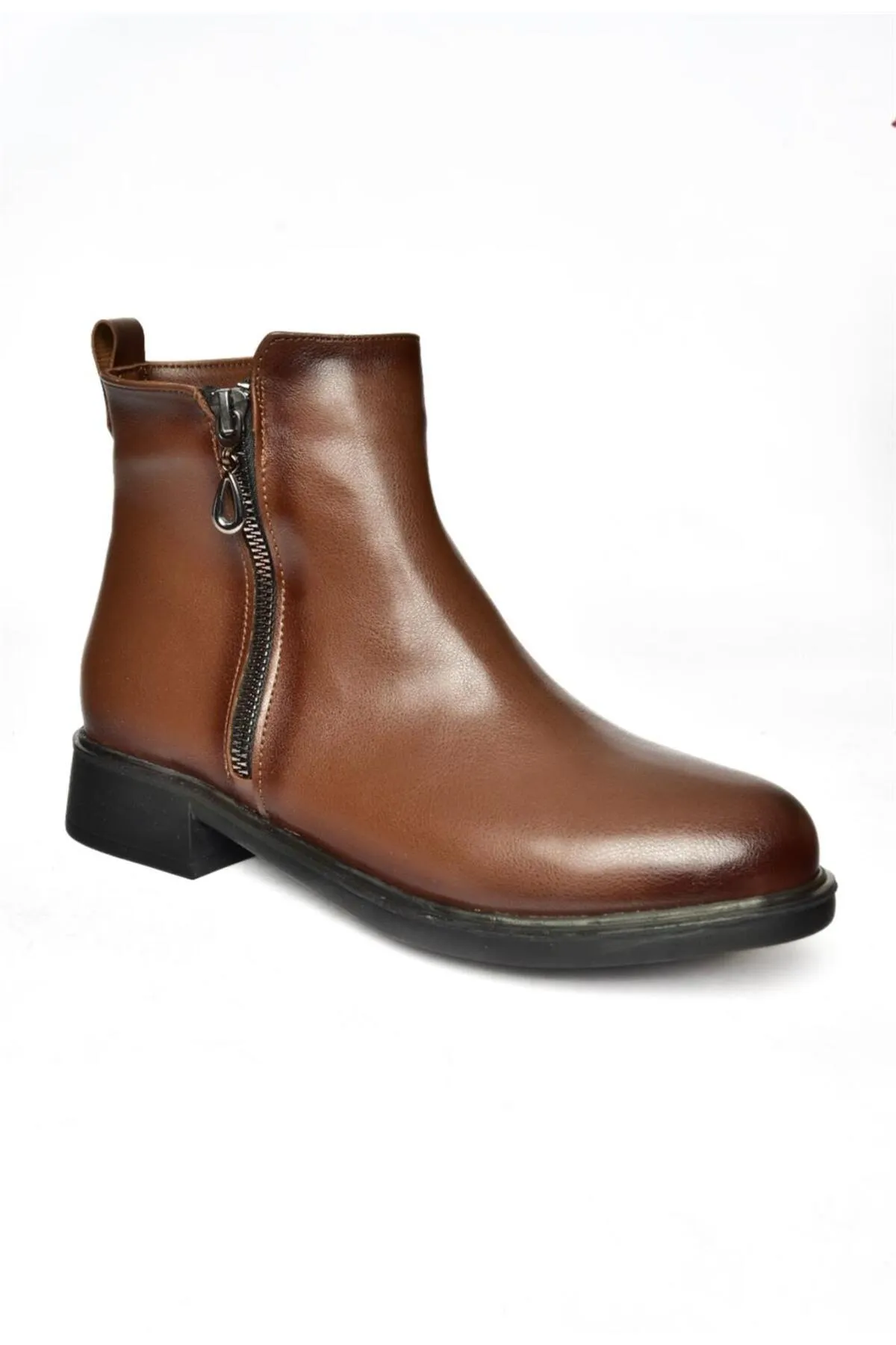 Fox Shoes  R374050409 Hellbraune Damenstiefel mit niedriger Sohle
