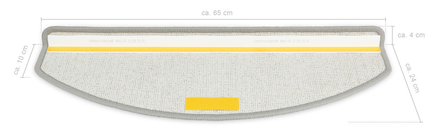 Stufenmatte Stufenmatten Rambo New Halbrund SparSet - Anthrazit 15 Stück, Metzker®, halbrund, Höhe: 5 mm, 15 Stück im Set - Anthrazit