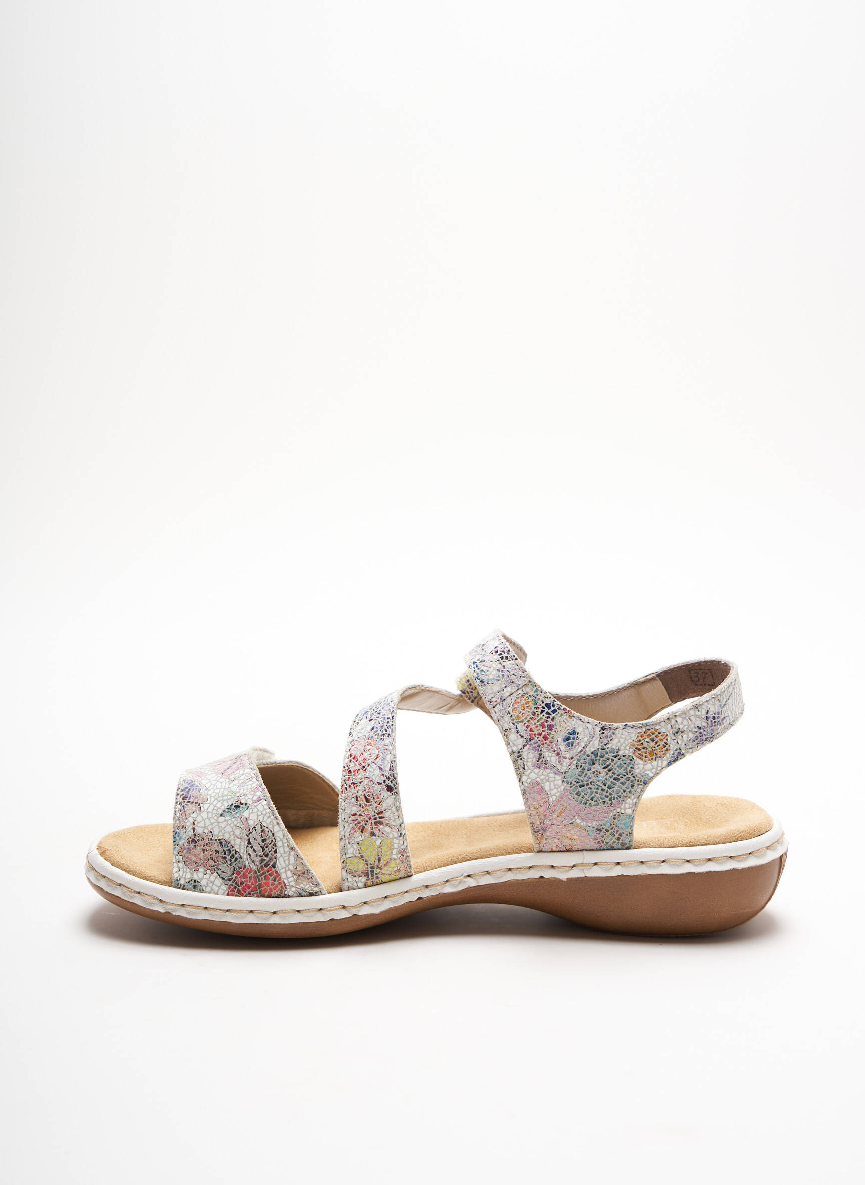 Rieker Sandales Nu Pieds Femme couleur blanc