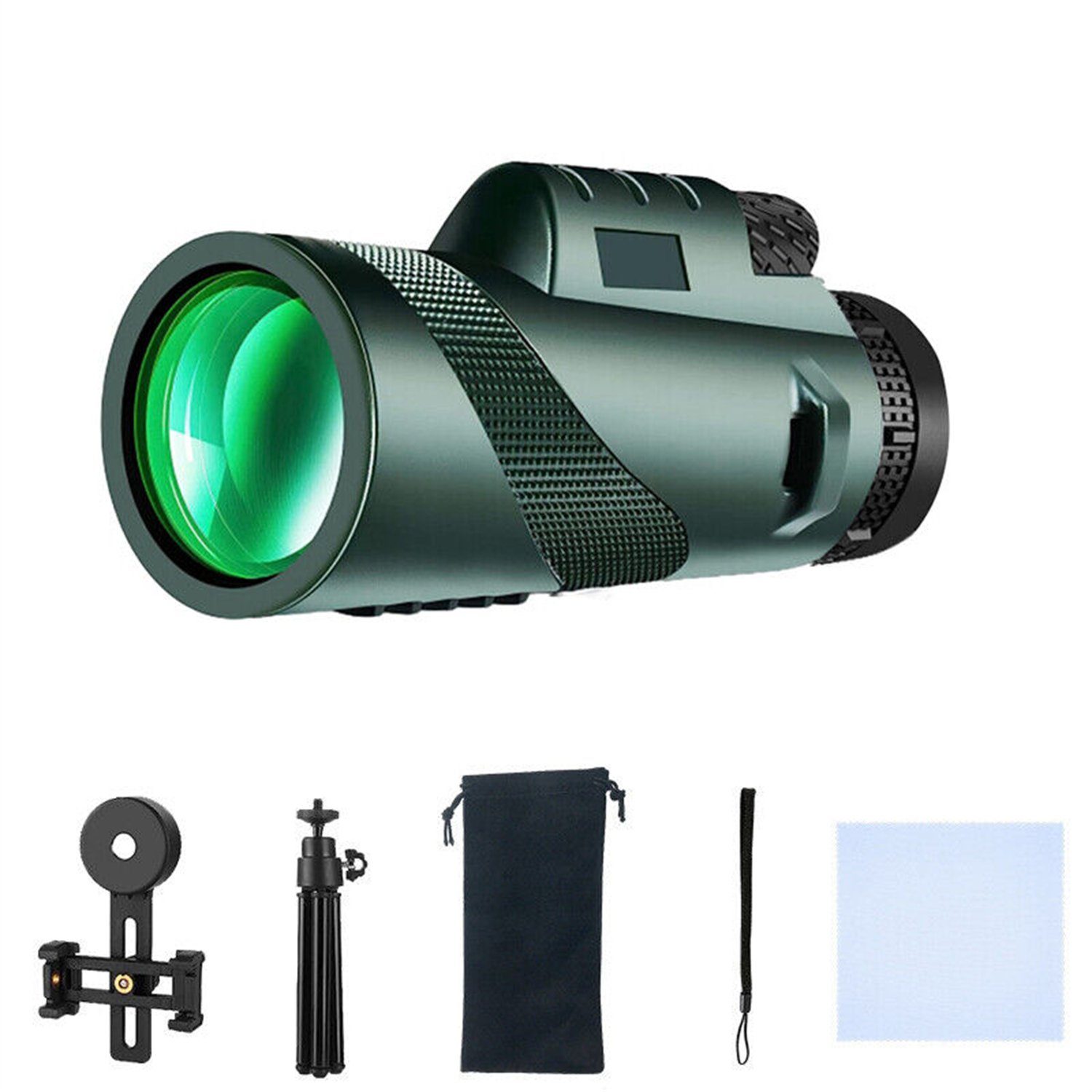 flowgoer 80X100 Super High Power Portable Fernrohr (HD-Nachtsicht-Monokular-Teleskop-Fernglas)