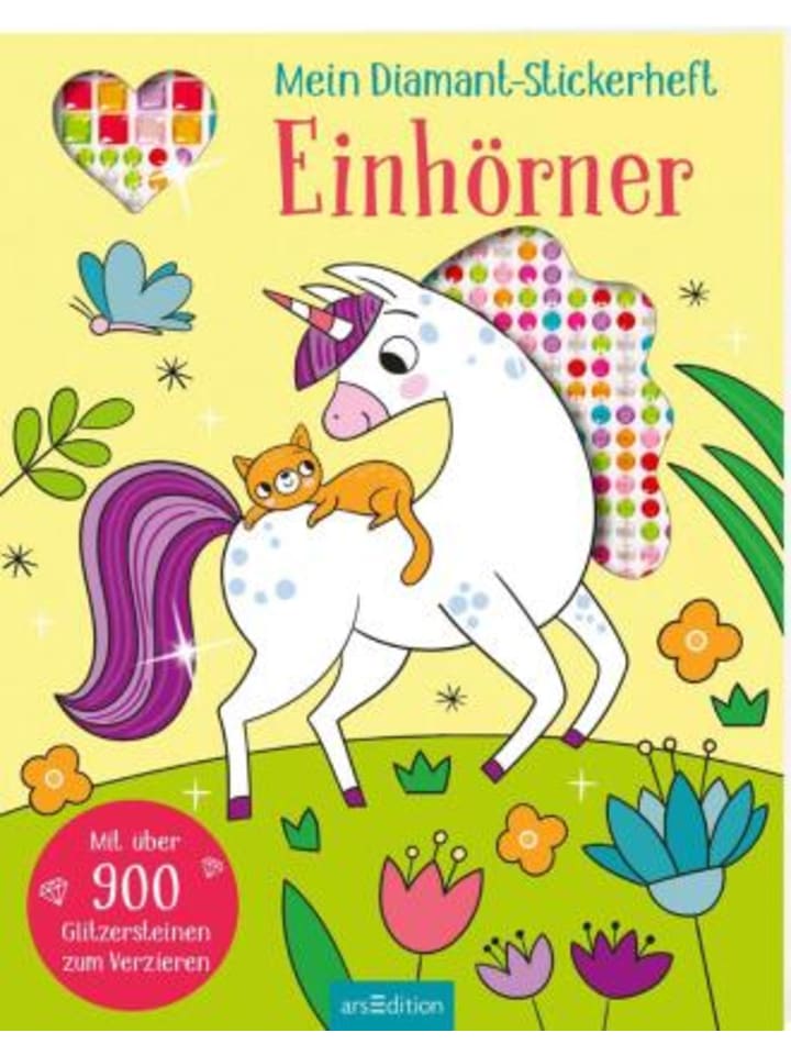 ars edition Buch - Mein Diamant-Stickerheft - Einhörner günstig kaufen onesize
