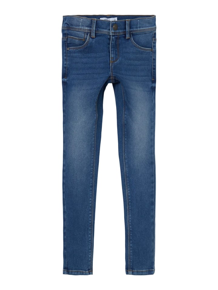name it Jeanshose slim fit in medium blue denim günstig kaufen
