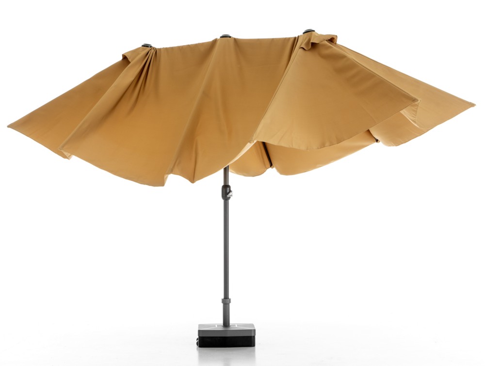 Solax Sunshine XXL-Oval-Sonnenschirm, beige/natur