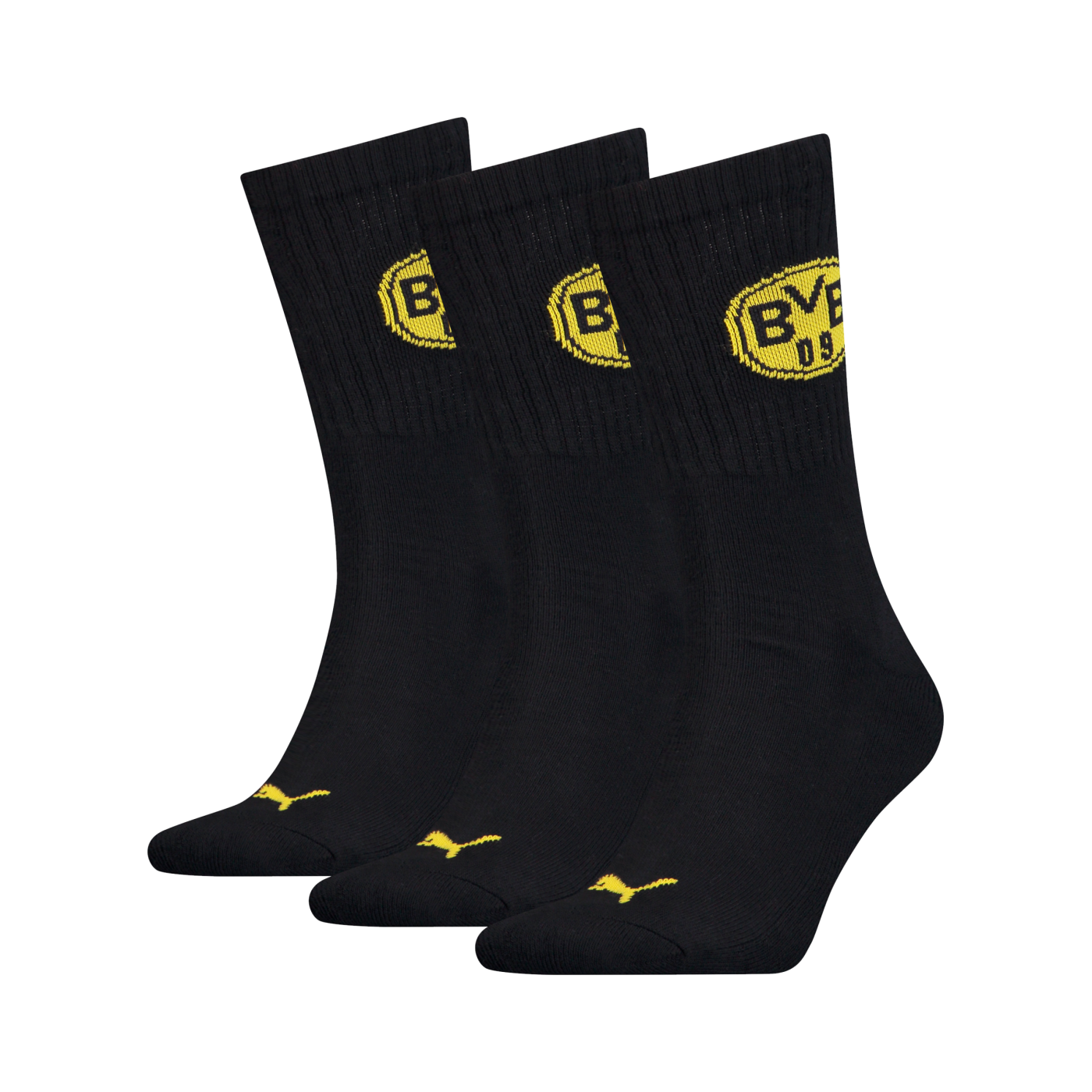 PUMA X Dortmund 3er Pack Socken Schwarz F01