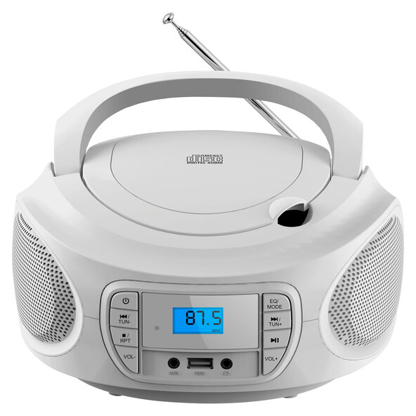 Tragbare CD Boombox CB-2, weiß