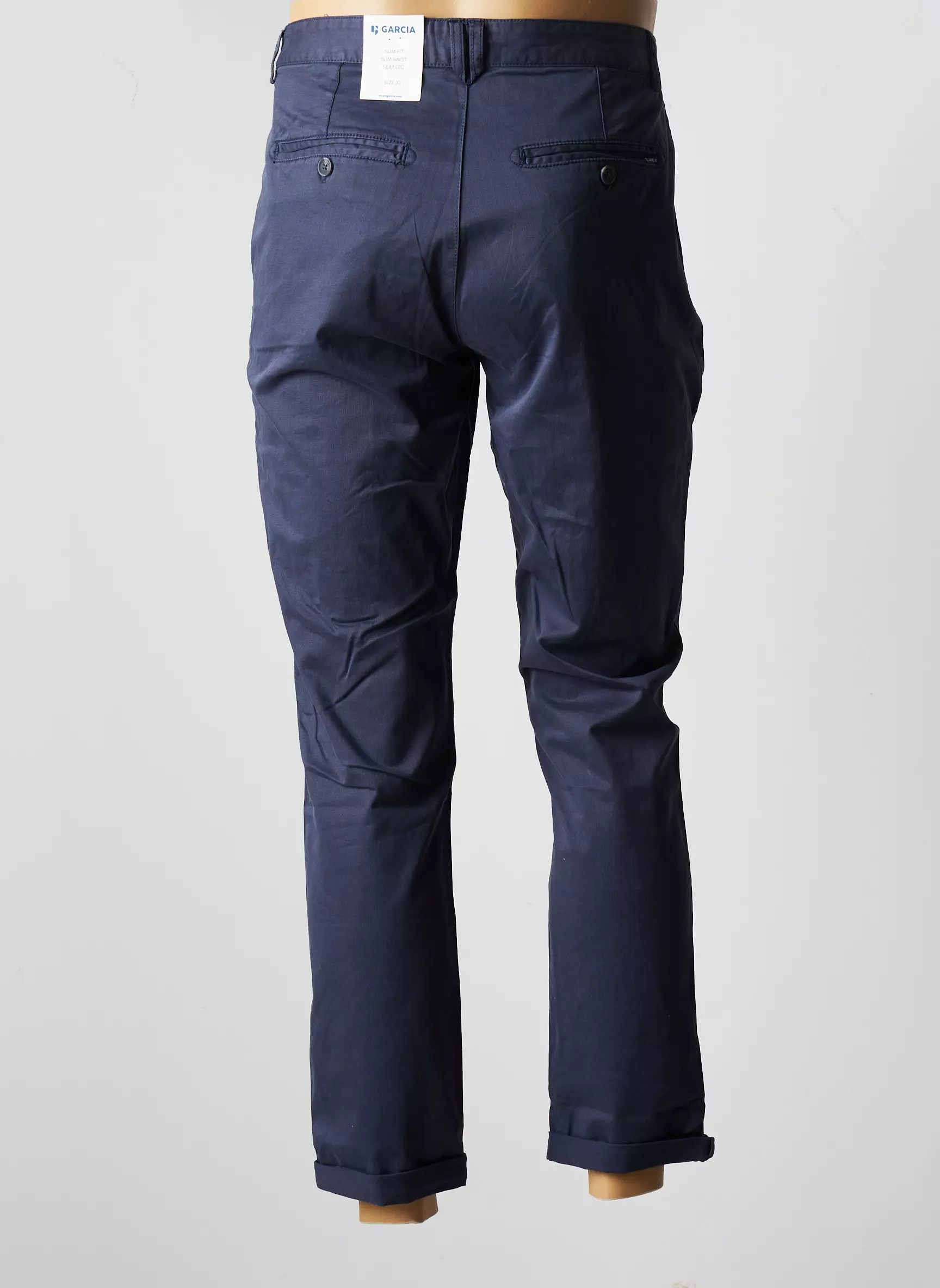 Garcia Pantalons Chino Homme couleur bleu