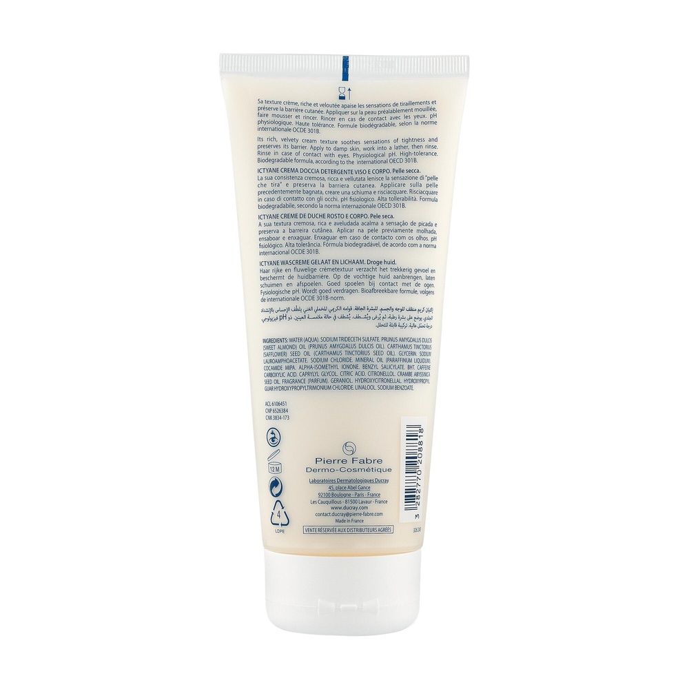 Ducray Ictyane Crème de douche 200 ml Crème de douche
