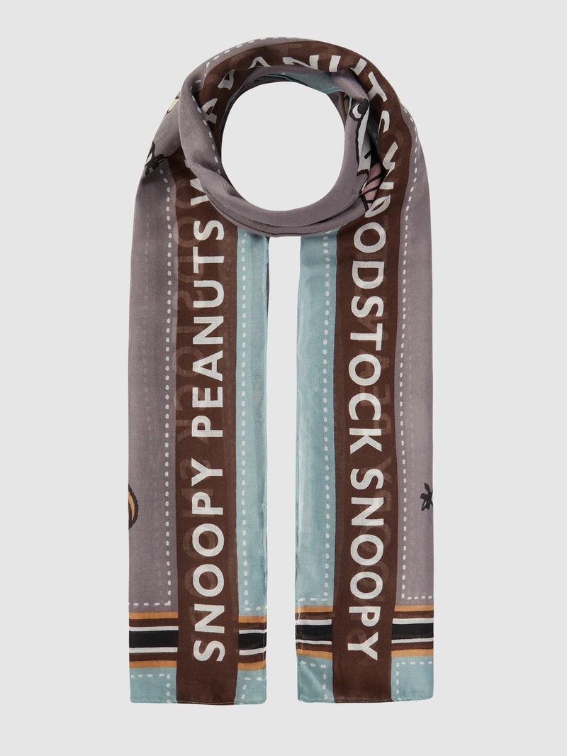 Schal mit Peanuts™-Prints in mittelgrau