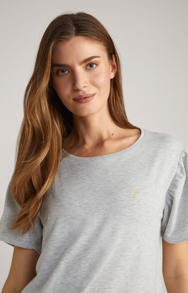 Loungewear Longshirt in Grey Melange