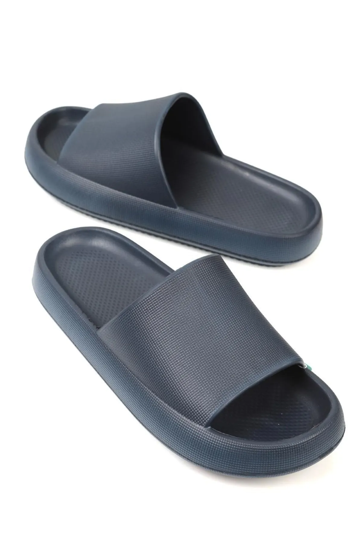 Ippocampo  Yzy Eva Unisex Marineblaue Sandalen Hausschuhe