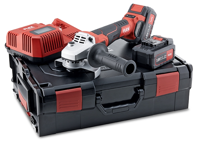 Flex-tools 499323 LBE 125 18.0-EC/5.0 Set akumulatorski kotni brusilnik 18V 5.0Ah Li-Ion v L-Boxxu