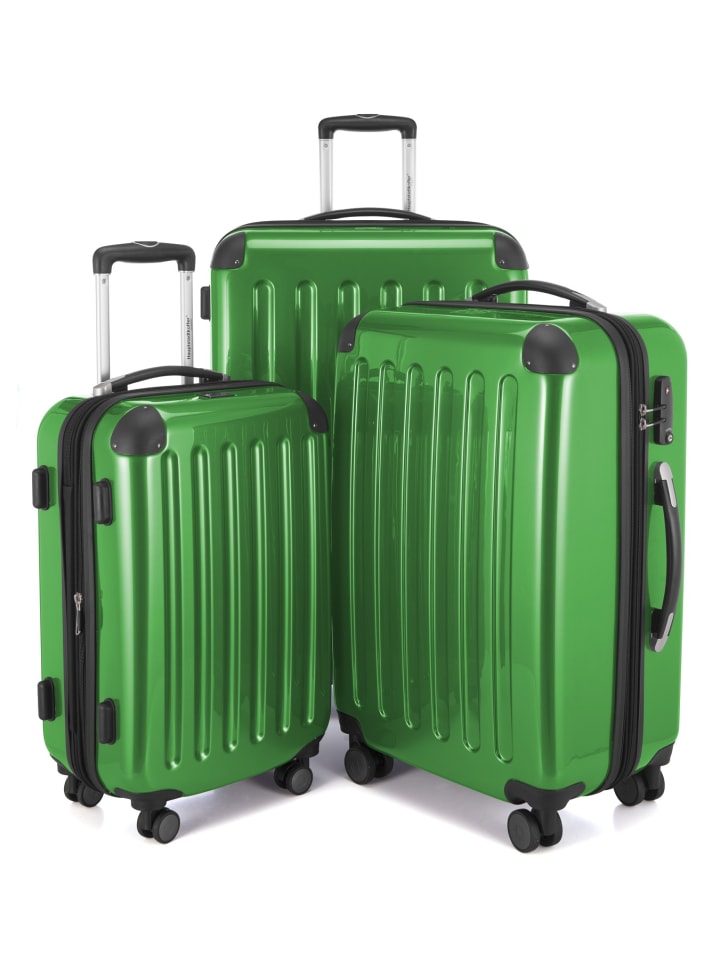 Hauptstadtkoffer Alex - 3er Koffer-Set, 4 Rollen, TSA in Grün günstig kaufen S - L