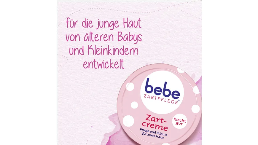 bebe ZARTPFLEGE Zartcreme Pflege und Schutz für zarte Haut