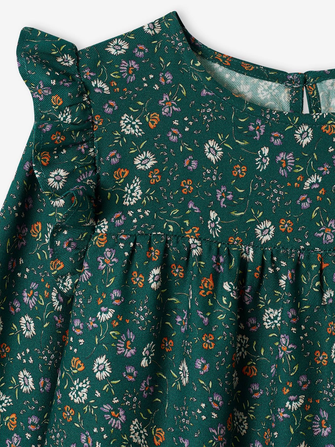 Vertbaudet Mädchen Volantkleid Oeko-Tex - wollweiß