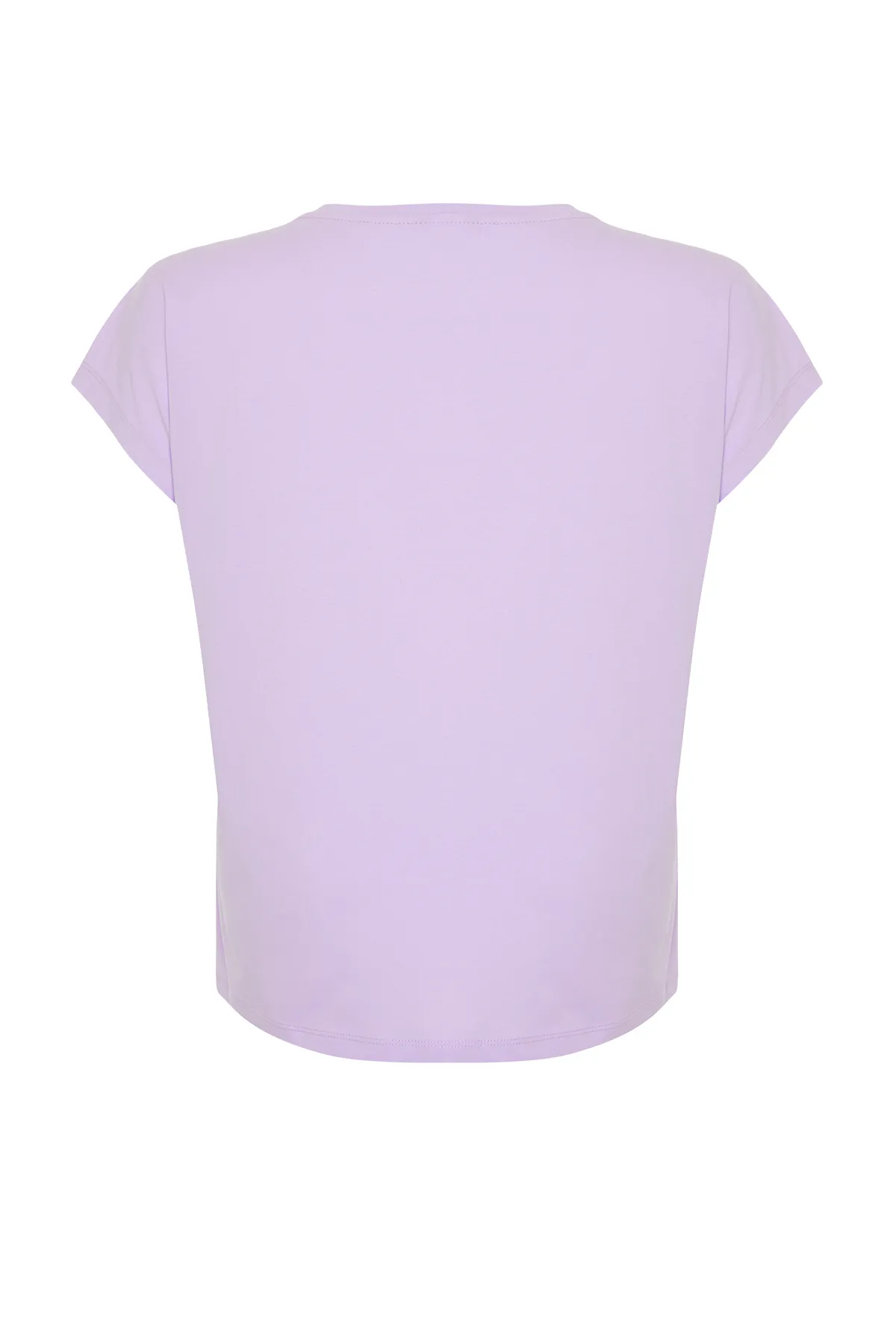 Trendyol Curve  Große Größen in T-Shirt - Lila - Boyfriend