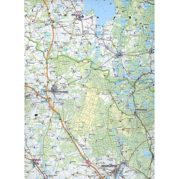 BRANDENBURG - BERLIN, AUTOKARTE 1:200.000