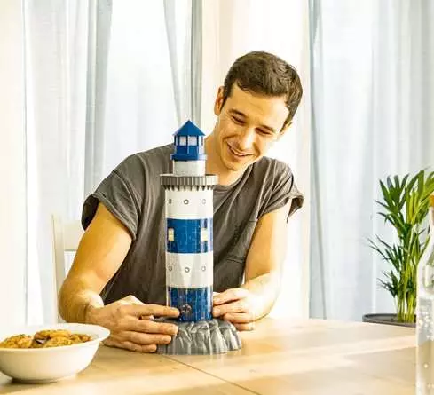 Ravensburger Leuchtturm bei Nacht