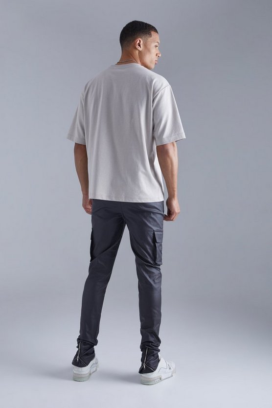 Tall beschichtete Twill Cargo-Hose