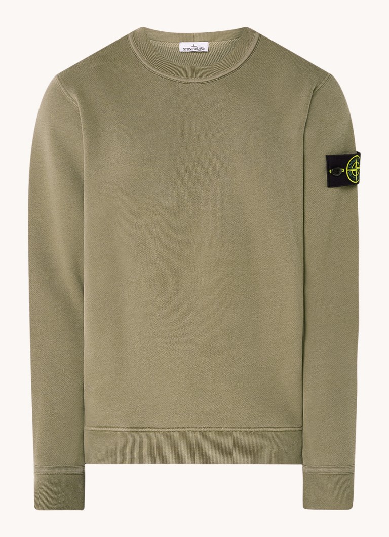 Πουλόβερ από οργανικό βαμβάκι Stone Island 61241 με λογότυπο