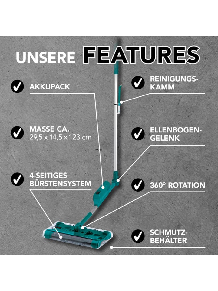 Swivel Sweeper Akku-Besen Swivel Sweeper G2 - kabellos und wiederaufladbar - smaragd günstig kaufen onesize