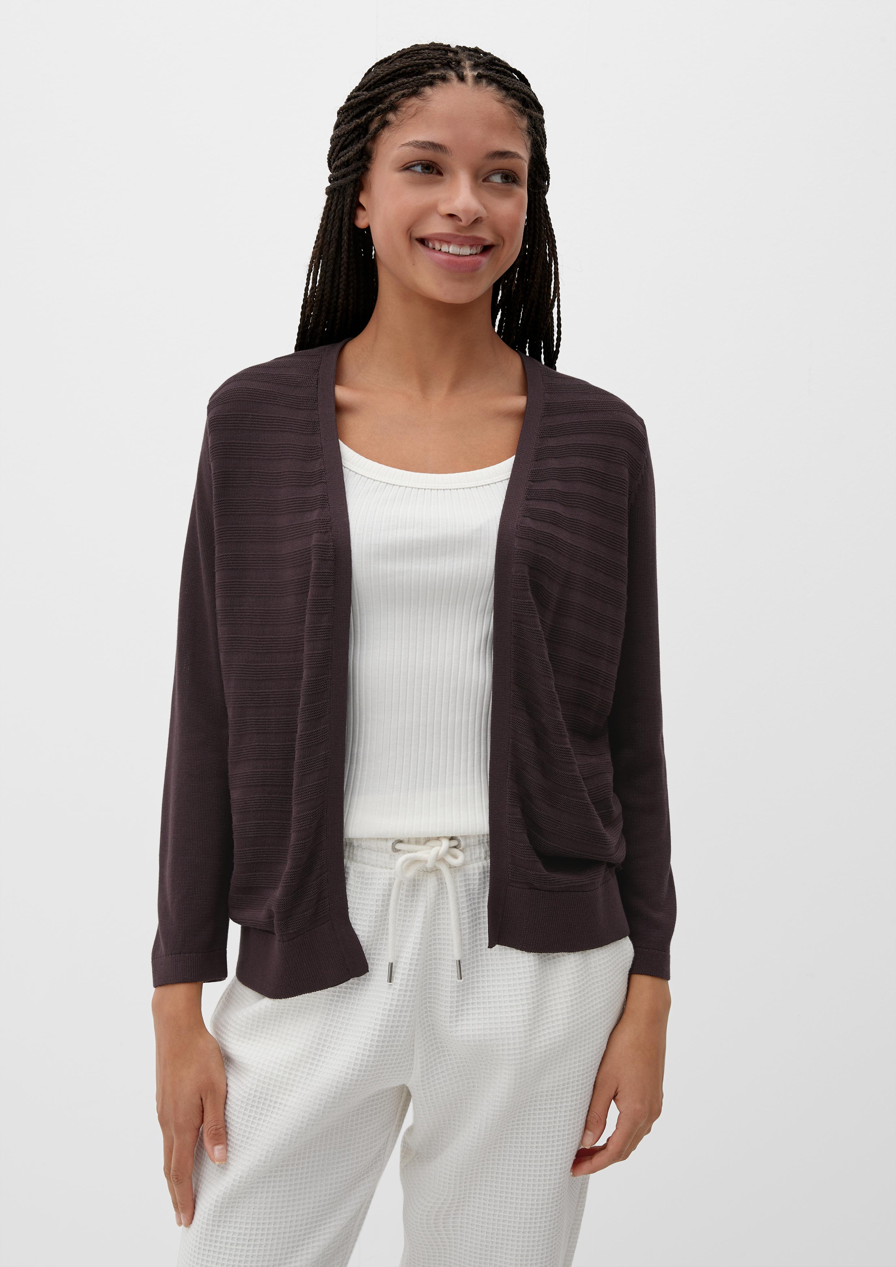 Leichter Cardigan mit Strickmuster  2125101-4988