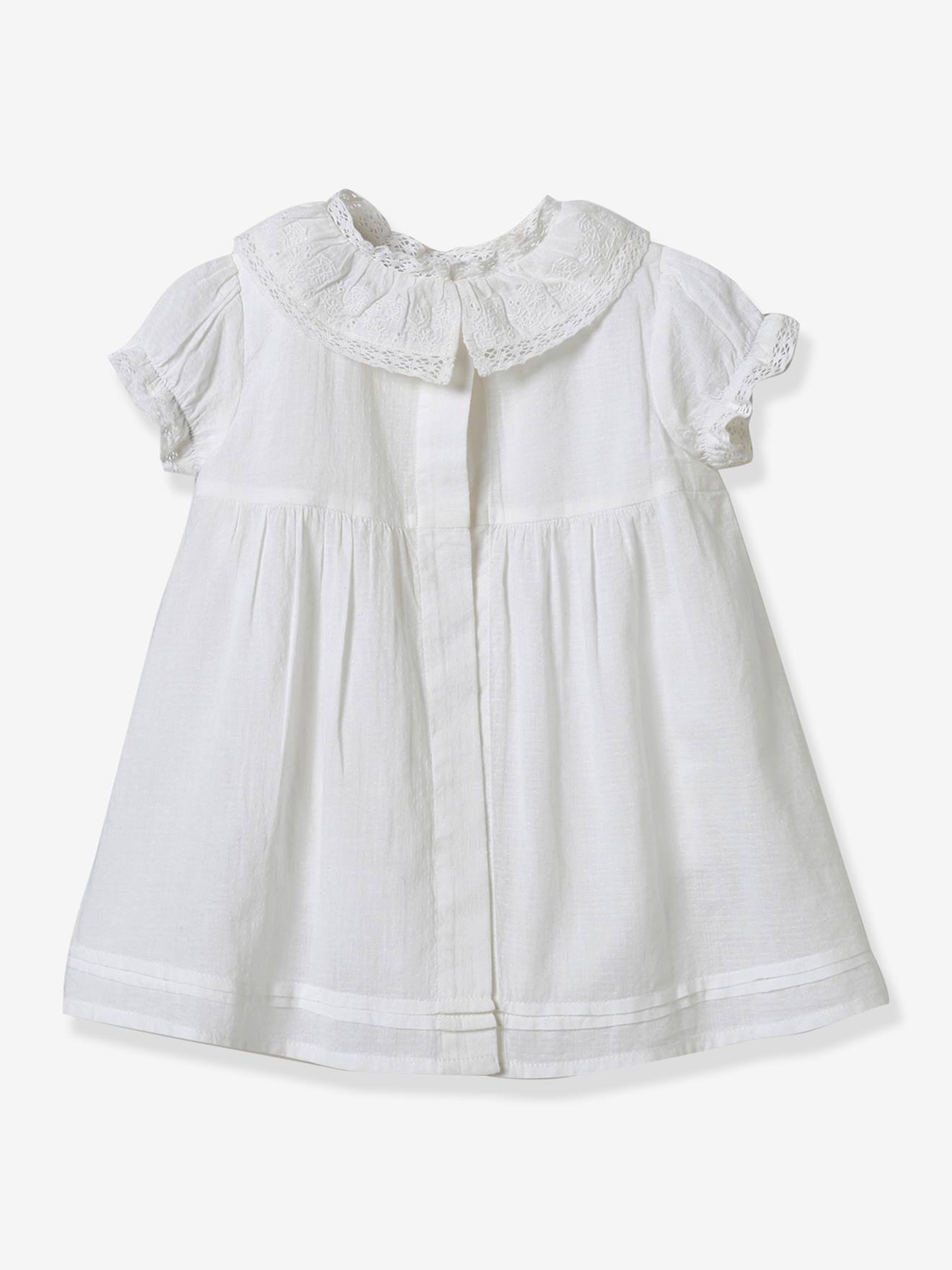Cyrillus Mädchen Baby Festkleid CYRILLUS - weiß