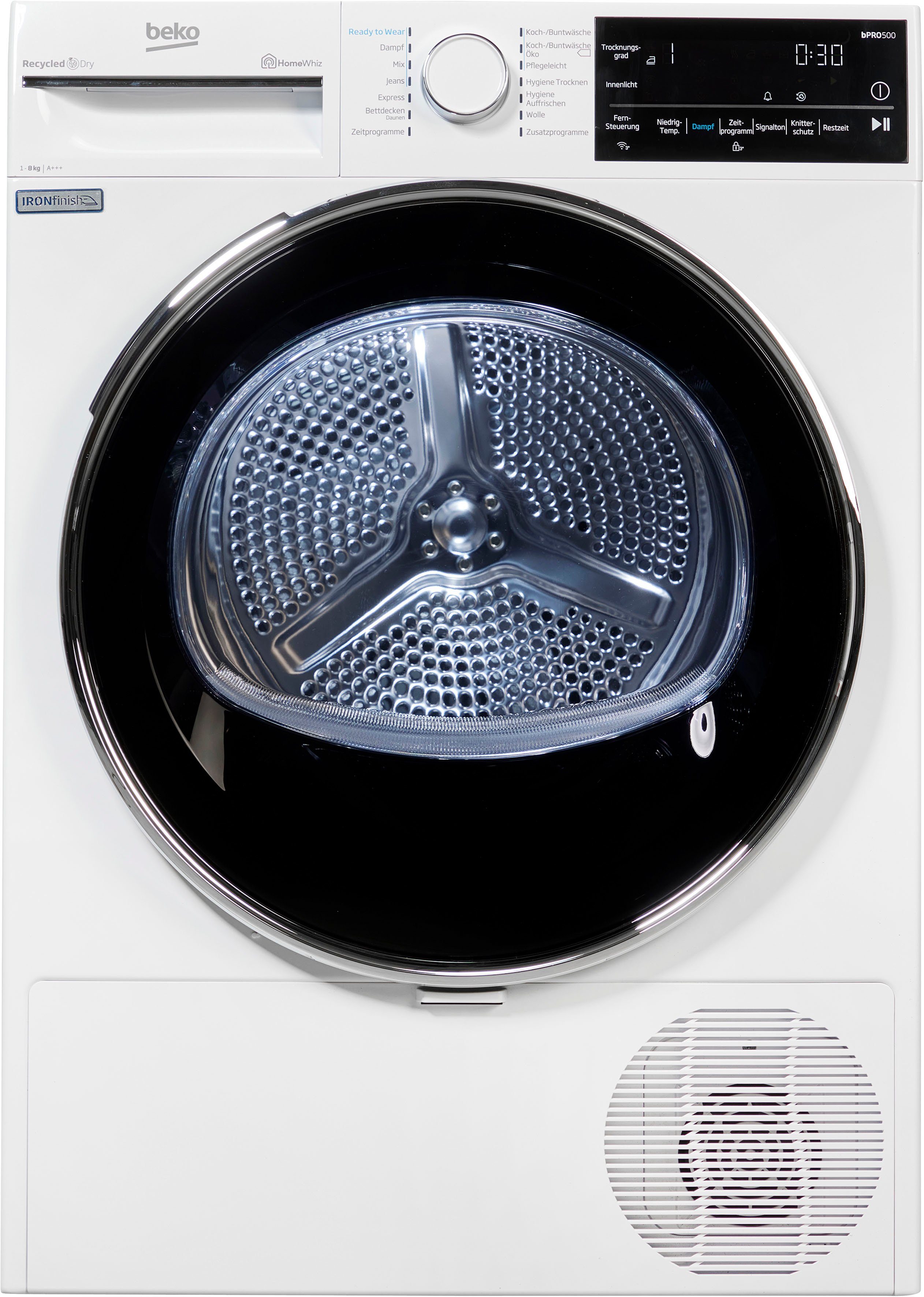 BEKO Wärmepumpentrockner B5T62243W, 8 kg