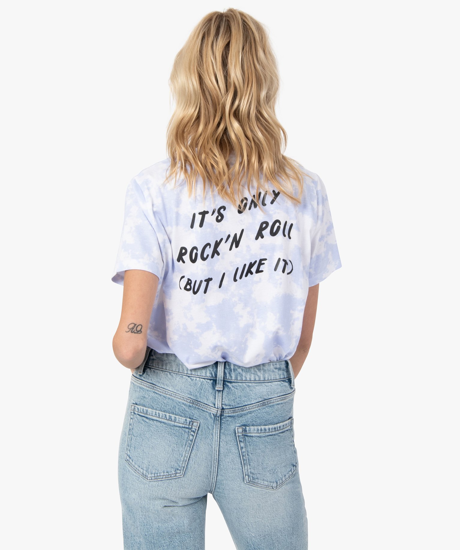 Tee-shirt femme imprimé à manches courtes– The Rolling S... blanc | GEMO