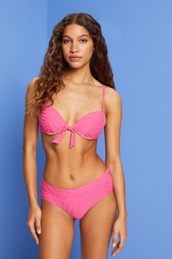 Recycelt: Bikinihose aus Jacquard