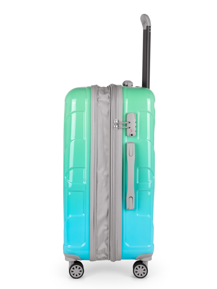 suitline mittelgroßer Hartschalen-Koffer Check-In Reisekoffer TSA 68L in Northern Lights günstig kaufen M