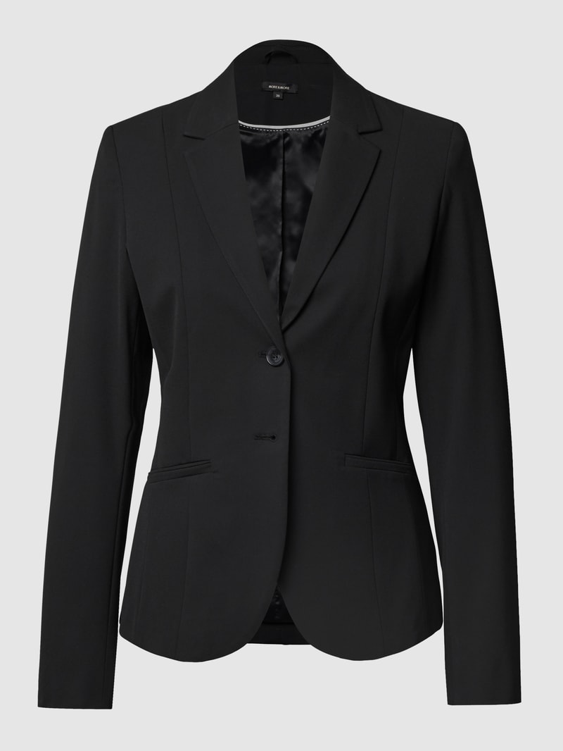 Blazer mit Leistentaschen in schwarz