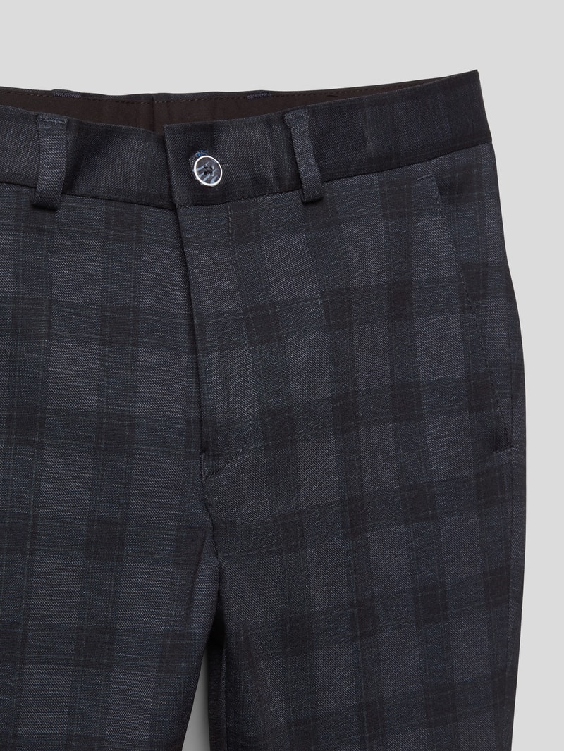 Hose mit Karo-Muster in marineblau