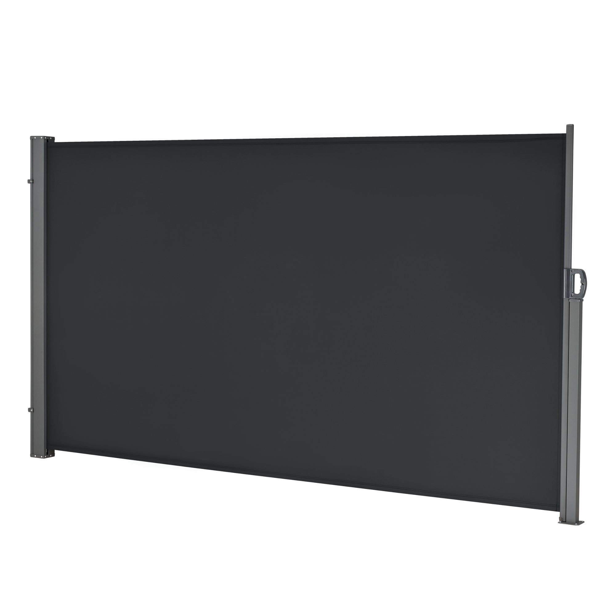 pro.tec Seitenmarkise Arrentela Sichtschutz 300 x 180 cm Schwarz