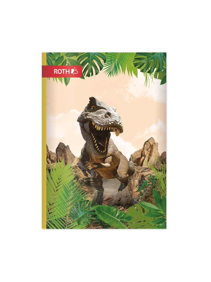 ROTH Oktavheft Tyrannosaurus - für die Grundschule, liniert in Grün günstig kaufen onesize