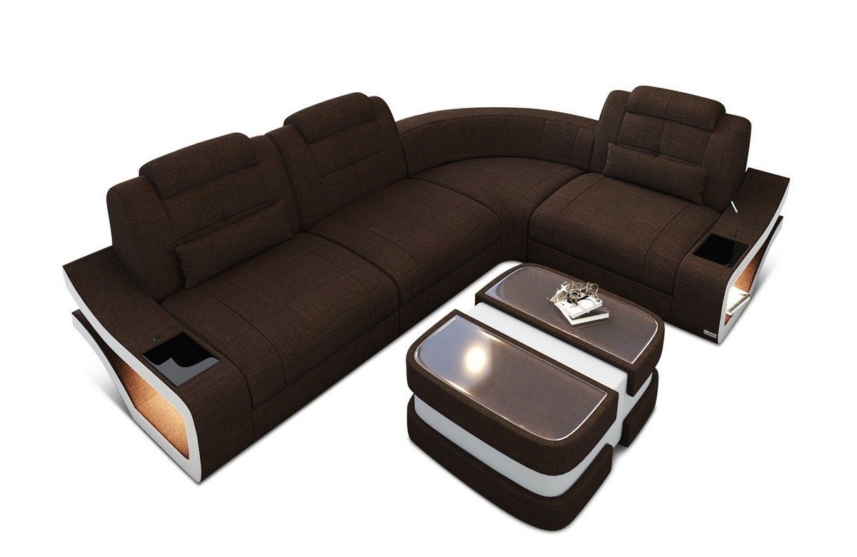 Sofa Dreams Ecksofa Polster Stoff Sofa Elena L Form H Stoffsofa Strukturstoff