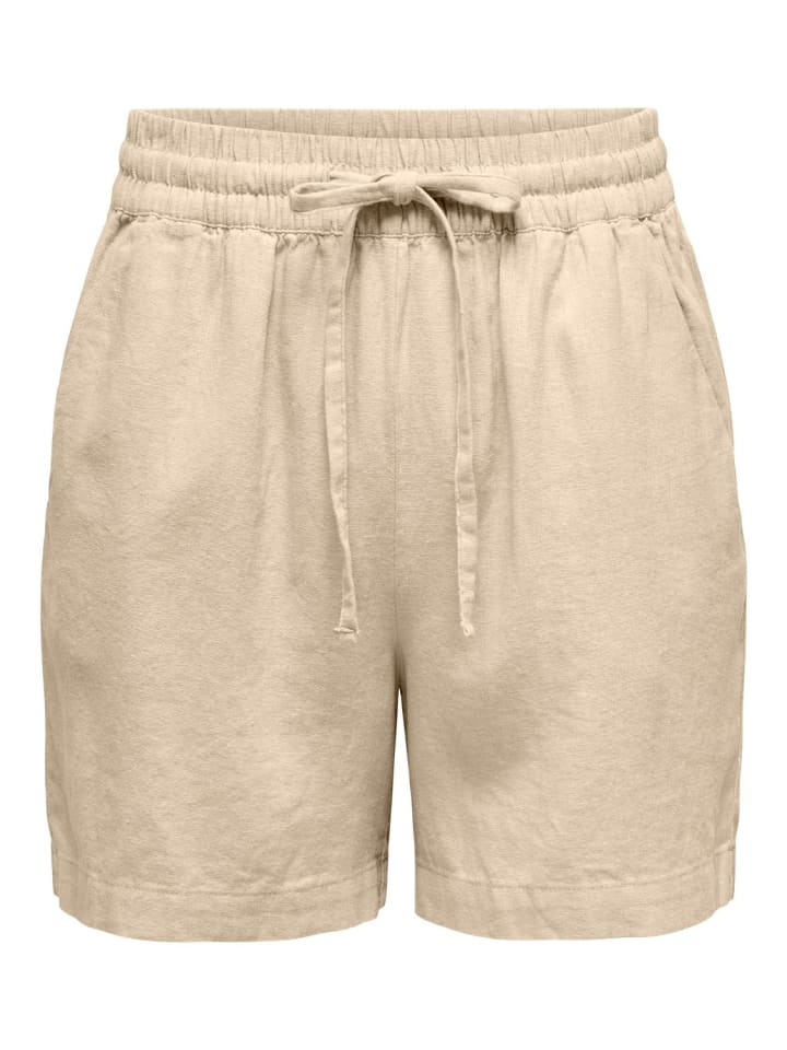 JACQUELINE de YONG Shorts Hohe Taille loose Fit Elastische Taille Kordelzug in Braun-4 günstig kaufen XS