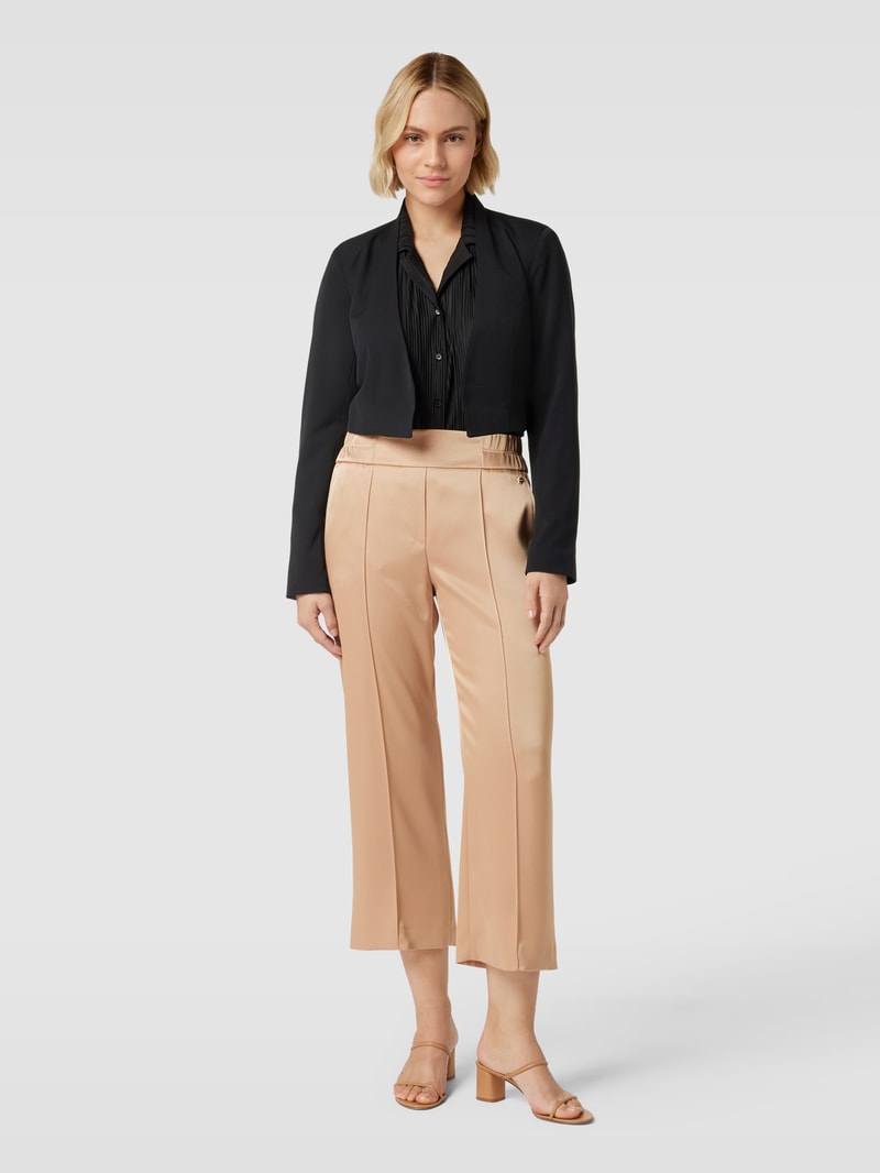Cropped Blazer mit offener Vorderseite Modell 'HER' in schwarz