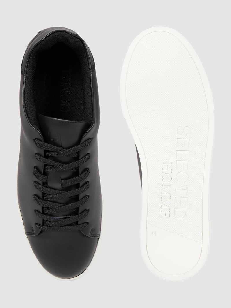 Sneaker aus Leder Modell 'David' in weiß