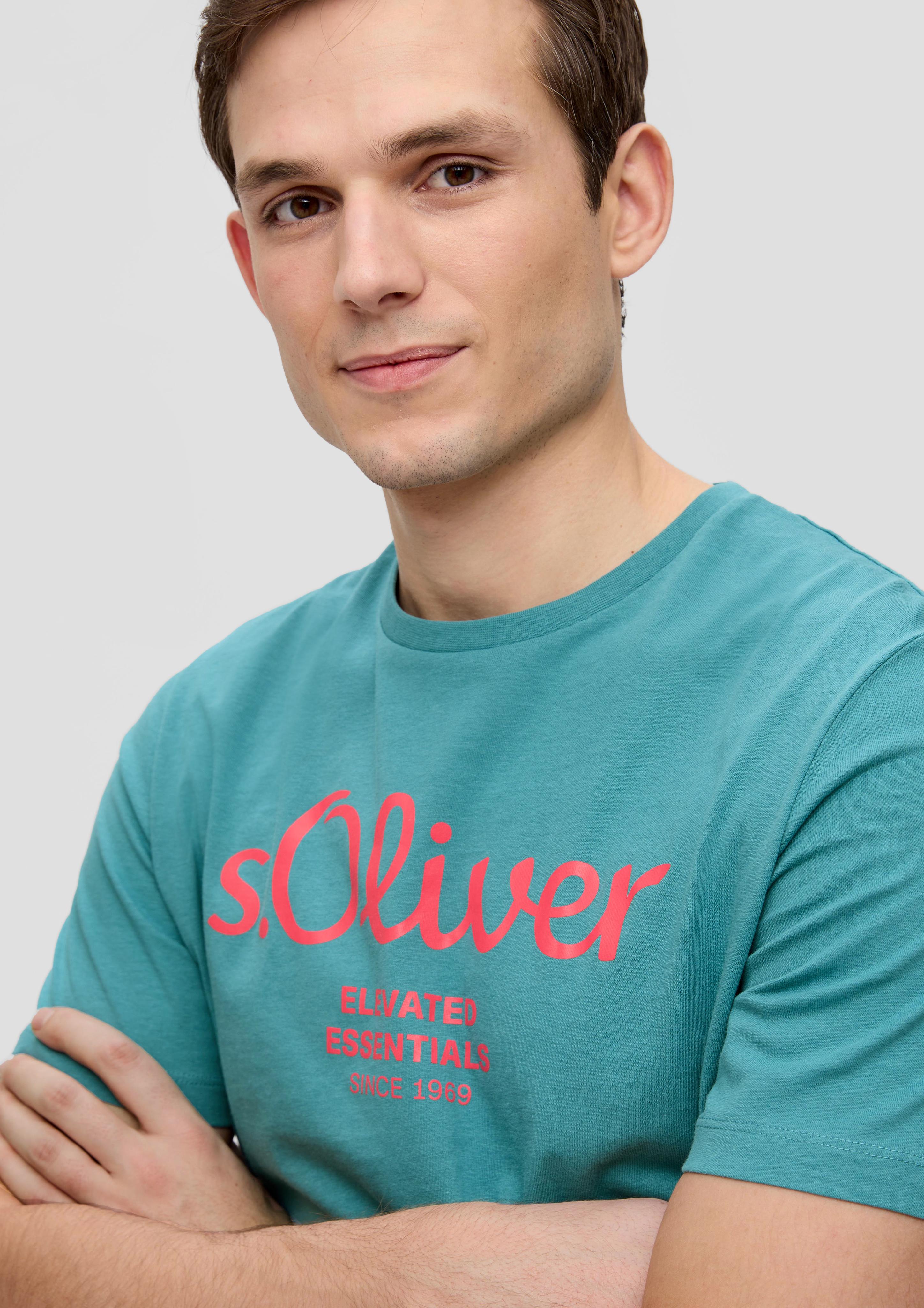 T-Shirt mit Label-Print  2139909-65D1